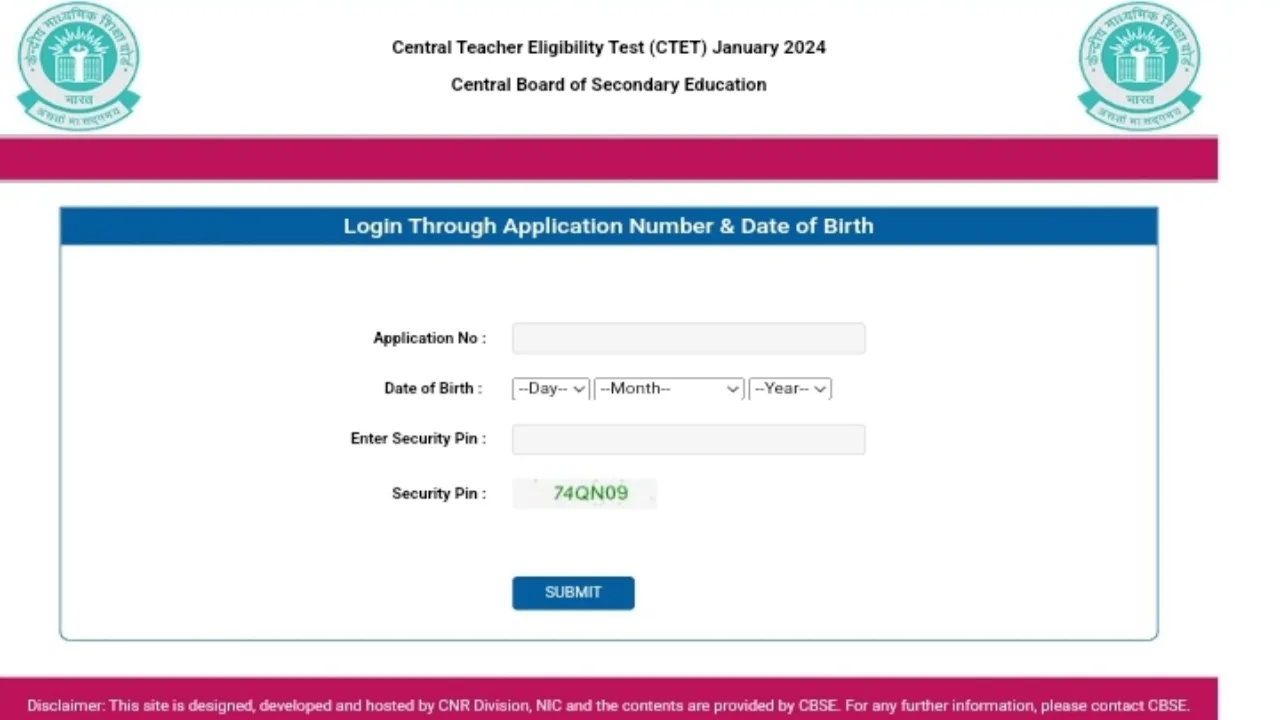CTET Exam 2024 Admit Card Download Direct Link